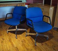 Find metal folding chairs at lowe's today. Blue All Steel Rolling Office Chair Salvage One