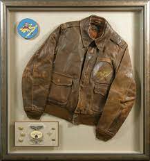 A Shadowbox Frame Is A Great Way To Save That Old Bomber Jacket And Keep In On Display Instead Of In The Closet Military Decor Custom Picture Frame Shadow Box