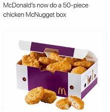 Dopl3r Com Memes Mcdonalds Now Do A 50 Piece Chicken Mcnugget Box