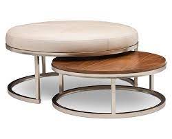Round wood tray, large ottoman tray, personalized tray with handles, coffee table tray, new home gift rockcreekfurnitureco 5 out of 5 stars (1,169) Christy Nesting Cocktail Ottoman Round Ottoman Coffee Table Coffee Table Leather Ottoman Coffee Table