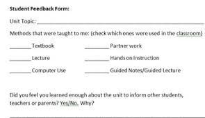 Some course feedback forms also include a section where the person who will rate the course should state his the facilities which are used for the course will also be included such as computer sets. Student Feedback Form For Teacher Use By Charpasatack Tpt