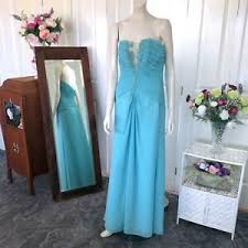 henri josef blue long dress with