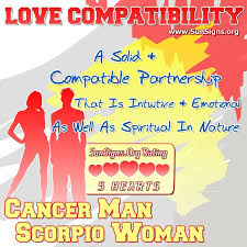 That we can communicate with each other without speaking. Cancer Man And Scorpio Woman Love Compatibility Sunsigns Org