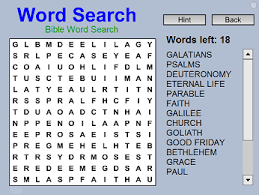 Our printable word search puzzles, which cover a range of topics and subject areas, are designed to challenge kids and help them build vocabulary and spelling skills. Free Bible Word Search Free Brain Game