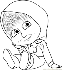 If you think and so, i'l d demonstrate a few graphic yet again underneath: Baby Masha Coloring Page For Kids Free Masha And The Bear Printable Coloring Pages Online For Kids Coloringpages101 Com Coloring Pages For Kids