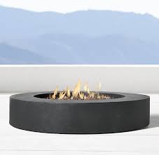 Topanga Natural Gas Round Fire Table Restoration Hardware Outdoor Fire Pit Cool Fire Pits Fire Pit Furniture