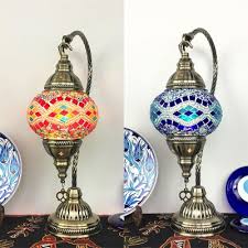 4.8 out of 5 stars 55. 1 Light Oval Hanging Desk Light Moroccan Turkish Stained Glass Table Light In Blue Red For Cafe Beautifulhalo Com