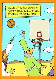 Basketball Puns With Jesus Bible Humor Christian Cartoons Christian Jokes