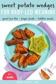 Sweet Potato Wedges For Baby Led Weaning Recipe Sweet Potato Wedges Baby Led Weaning Recipes Sweet Potato Recipes Fries