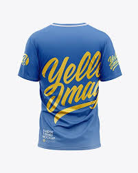 Simply place your artwork into the included smart object and save to update the template. Men S Loose Fit V Neck Graphic T Shirt Back View In Apparel Mockups On Yellow Images Object Mockups Shirt Mockup Clothing Mockup Design Mockup Free