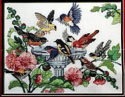 Grab your favorite free cross stitch patterns online here and be sure to share your finished project with us! Kooler Design Studio Bird Bath Cross Stitch Pattern Colourful Cross Stitch Counted Cross Stitch Kits Cross Stitch Patterns Christmas