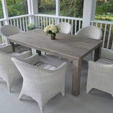 Kingsley Bate Cape Cod 6 Seat Dining Set Exclusive Gray Patio Furniture Patio Furnishings Discount Patio Furniture