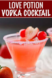 If you love vodka drinks you'll love this recipe! Love Potion Vodka Cocktail The Chunky Chef