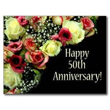 Address plaques, date established plaques, welcome plaques Happy 50th Anniversary Roses Postcard Zazzle Com In 2021 Happy 50th Anniversary Happy 65th Anniversary Happy 70th Anniversary