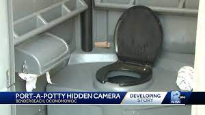 Porta potty hidden cam