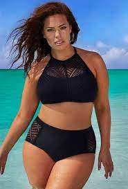 Two Piece Swimsuit For Big Bust High Neck Bikinis Swimsuits For Big Bust Plus Size Bikini