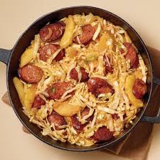 Kroger Mymagazine Tangy Kielbasa Skillet With Apples And Cabbage Main Dish Recipes Recipes Using Sausages Savoury Food
