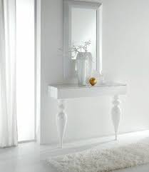 Italian Glossy White Slim Hallway Consol Table Black Console Table Console Table Hallway White Console Table