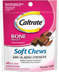 Like many other children's multivitamins, it doesn't contain iron or calcium simply because most children get enough of both in their diet. Amazon Com Caltrate 600 D3 Soft Chews Chocolate Truffle Flavor 60 Count Soft Chews Calcium And Vitamin D3 Chewable Supplement 600mg Health Personal Care