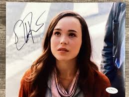 (SSG) ELLEN "ELLIOTT" PAGE Signed 10X8 Color Photo "X-Men"