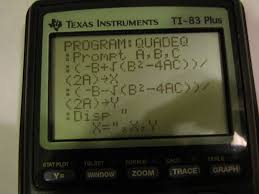 Quadratic Formula For The Ti 83 And 84 Quadratics Quadratic Formula Solving Quadratic Equations