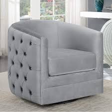 Everly Quinn Cohasset Swivel Barrel Chair Barrel Chair Swivel Barrel Chair Swivel Club Chairs