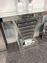 Crystal Teardrop Mirrored Furniture Outlet Mirrors The Online Decorative Mirror Superstore Mirrored Furniture Mirror Decor Mirrored Console Table