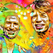 The Rolling Stones Pop Art Painting Painting by Daniel Janda