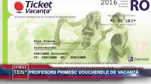 Tichetele de vacanta pot fi utilizate numai in hotelurile si in pensiunile din tara si vor fi acordate pana la data de 30 noiembrie 2018. Profesorii Primesc Vouchere De Vacanta 04 Mai 2018 Youtube