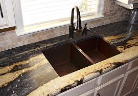 hammered copper kitchen sinks copper
