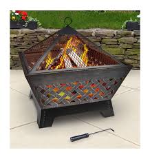 A fire pit around the patio or at the backyard is an excellent addition to a fun time, especially when the. Landmann Barrone Fire Pit With Cover 26 Inch Antique Bronze 51 96