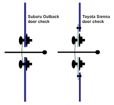 The tearing of the mounting cup for the check strap. Broken Door Check Brake Crazy Not To Fix It Toyota Nation Forum