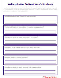 The assignment you issued on 20th february in 2018 to be turned in on 1st march 2018. A Letter To Next Year S Students Teachervision