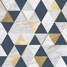 Maybe you would like to learn more about one of these? House Of Alice Onyx Marble Metallic Wallpaper Navy Blue Gold Wallpaper From I Love Wallpaper Uk