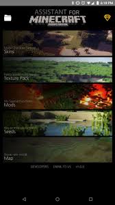 Trust me you won't regret it! Assistant For Minecraft Pe Mods Skins Maps For Android Apk Download