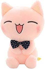 Ecty Cute Stuffed Plush Doll 11 Quot Sitting Height Soft Stuffed Pink Cat Plush Toy Cat Plush Toy Plush Toy Dolls Pink Stuffed Animals
