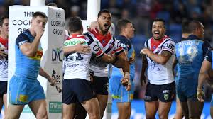 The gold coast titans welcome the sydney roosters to cbus super stadium for round 18 of the nrl. Three Roosters Score On Debut In Win Over Gold Coast Titans Nrl