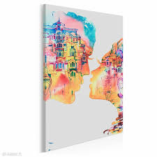 Oferujemy wysokiej jakości obraz drukowany na płótnie (przeprowadzamy testy jakości). Obrazy Obraz Na Plotnie Pocalunek Restauracja Kolorowy