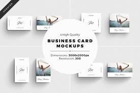 4 Business Card Mockups Business Card Mock Up Business Cards Mockup Psd Free Psd Mockups Templates