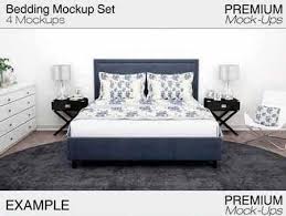 Check out this original realistic bed mockup that will help you to demonstrate your creations. 1706196 Bedding Mockup Set 1821415 Freepsdvn