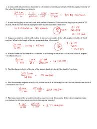 First, we need to convert revolutions per year to radians per second by multiplying 1 year to 2 · π = 6.283184 and then we need to divide by (86,400 sec * 365.2421 days) to get 0.000000199106434243010 radians per second. Pc 4 1 Linear And Angular Velocity