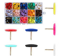 Amazon.com: VAPKER Thumb Tacks 600Pcs Colored Push Pins,Flat ...