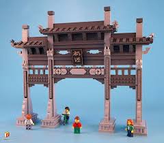 The Memorial Gateway Of Fengjing Town In Shanghai Lego Architecture Lego Design Lego Projects