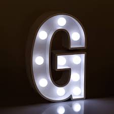 Light Up Letters G Marquee Letters Led Bedside Lamp White Etsy Light Up Letters Light Letters Marquee Letters
