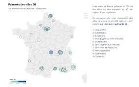 Écris dans l'ordre les quatre. 5g Voici La Liste Des Villes Les Mieux Couvertes En France