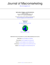 Pdf Spirituality Religion And Globalization
