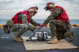 DVIDS - Images - EOD Marines with CLB-11, 11th MEU conduct a volumetric  charge range aboard USS Essex (LHD 2) [Image 4 of 8]