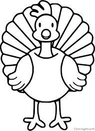 Download this running horse printable to entertain your child. Simple Easy Turkey Coloring Page Coloringall