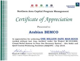 Arabian Bemco Contracting Co Ltd Saudi Aramco Has