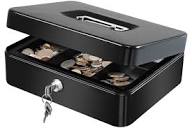 Amazon.com : KYODOLED Large Metal Cash Box with Money Tray and ...